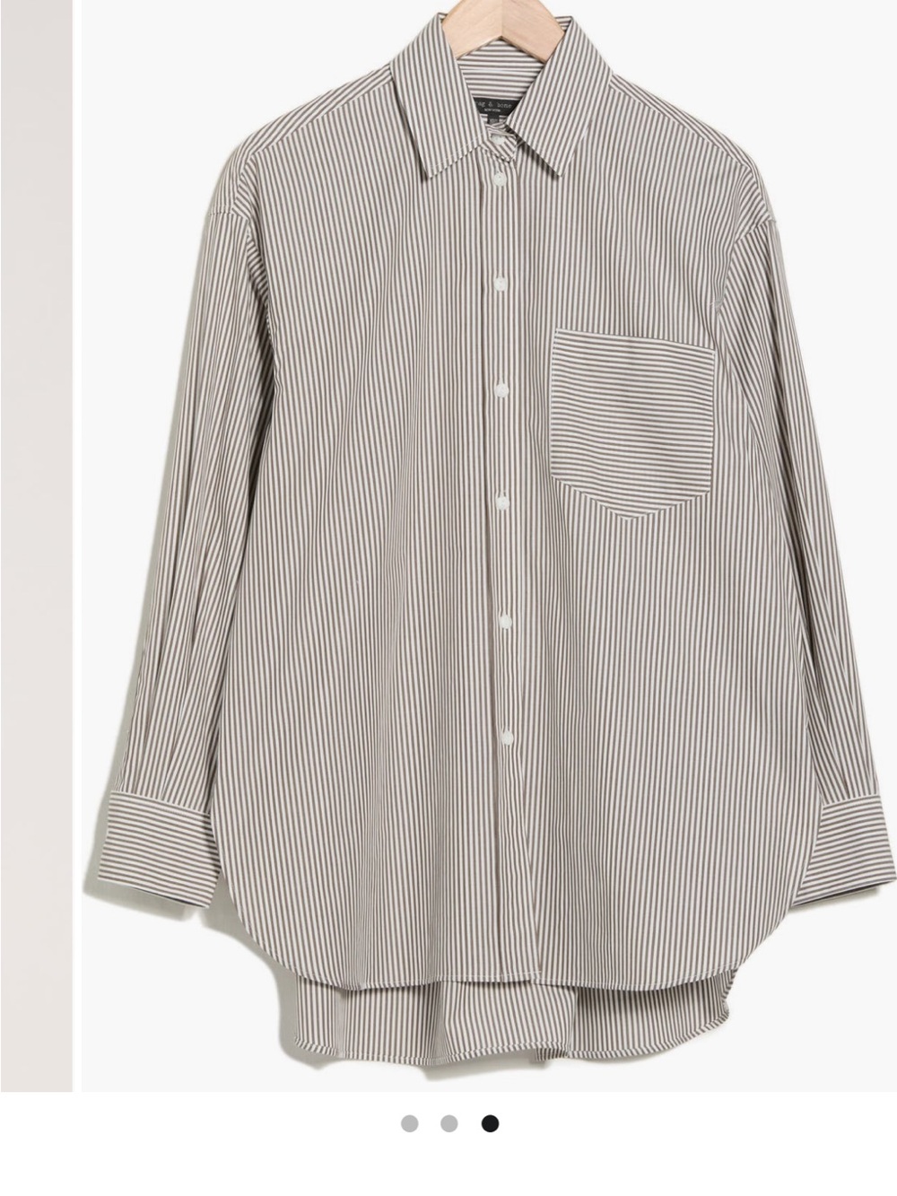 rag & bone Women's Striped Button-Down Shirt - Beige/White